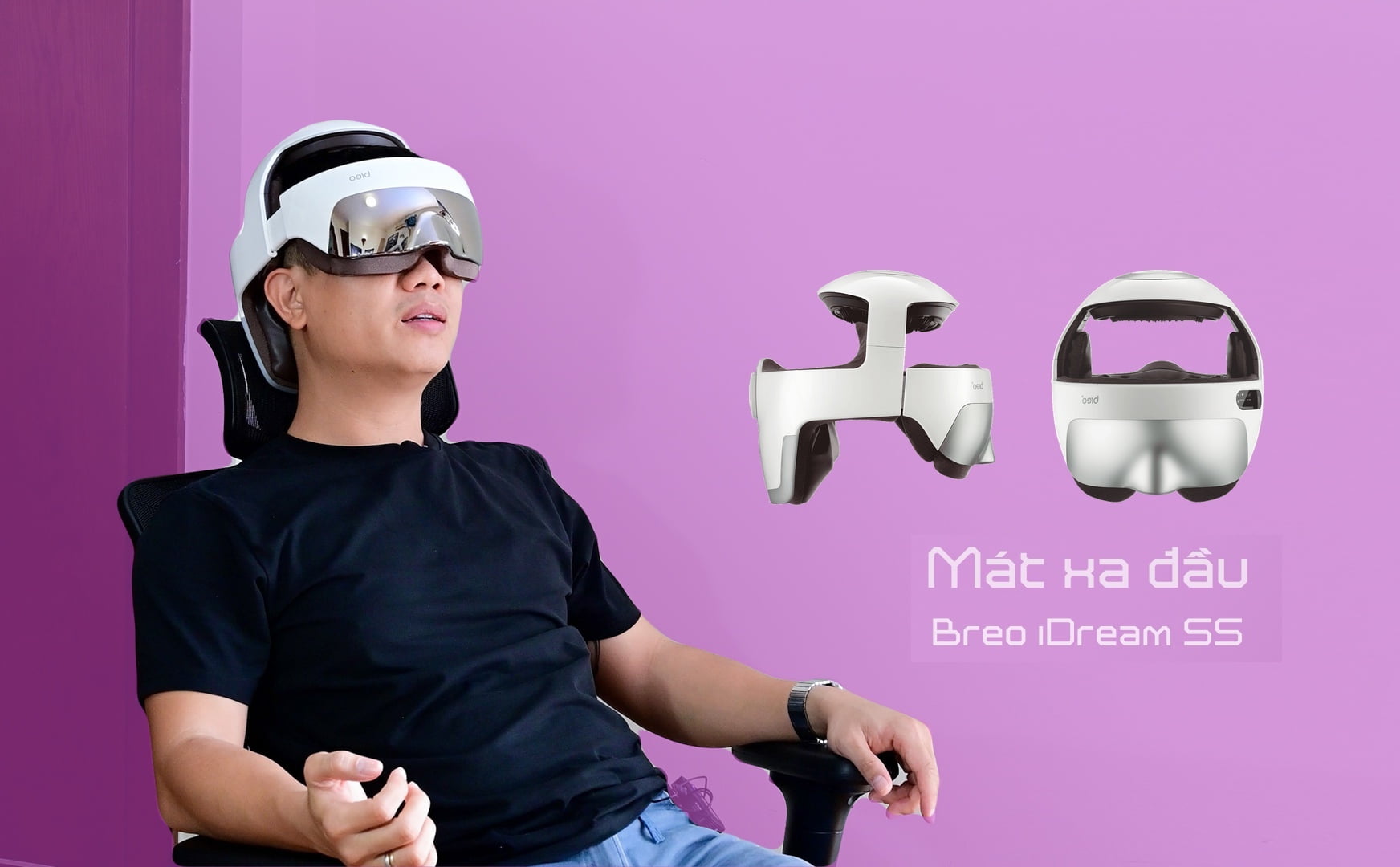 Trải nghiệm thực tế máy mát xa đầu Breo iDream 5S giúp bạn xua tan căng thẳng, mệt mỏi